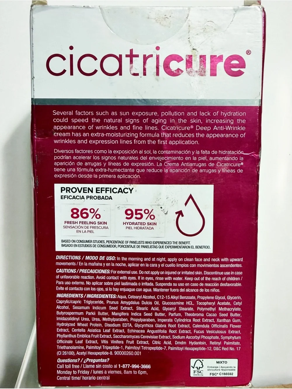 Cicatricure Deep Anti-Wrinkle Face & Neck Moisturizing Cream, 2.1 oz